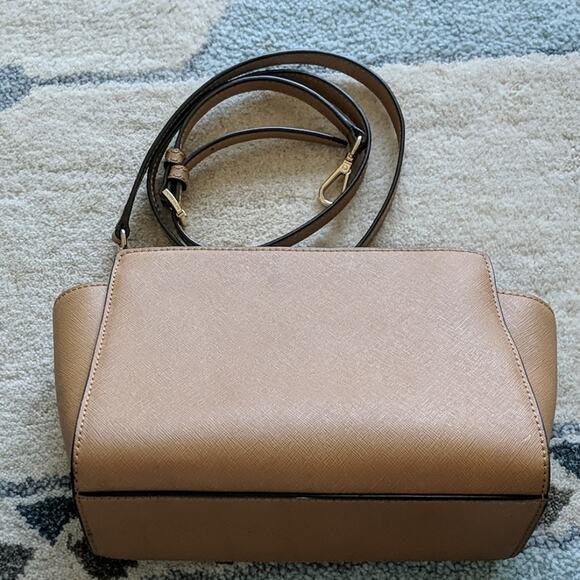 Michael Kors Selma Bag Medium Saddle Tan Brown - Picture 5 of 7